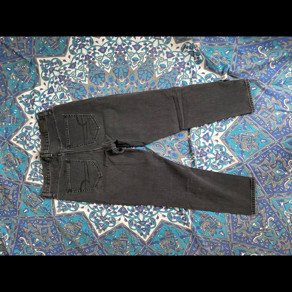 Straight leg black jeans